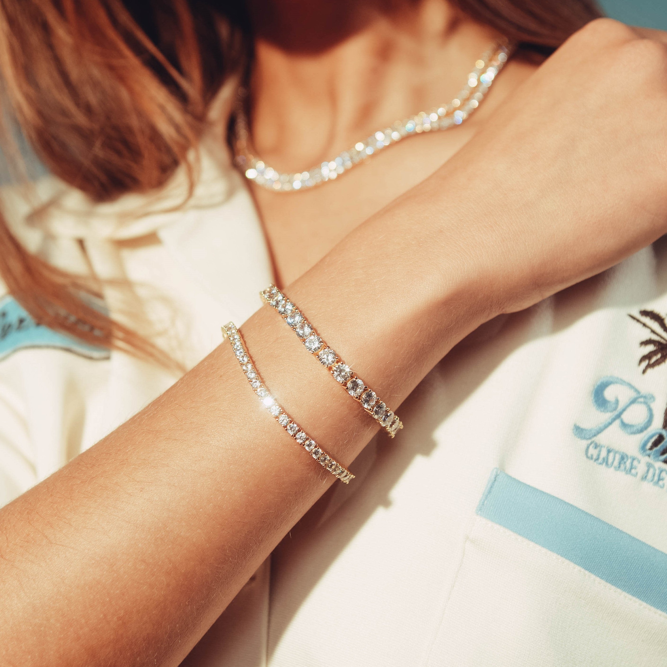 Women's Tennis Bracelets | Gold Tennis Bracelets - Cernucci US