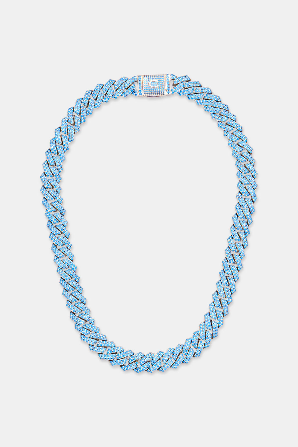 Iced Blue Prong Cuban Chain – Cernucci US