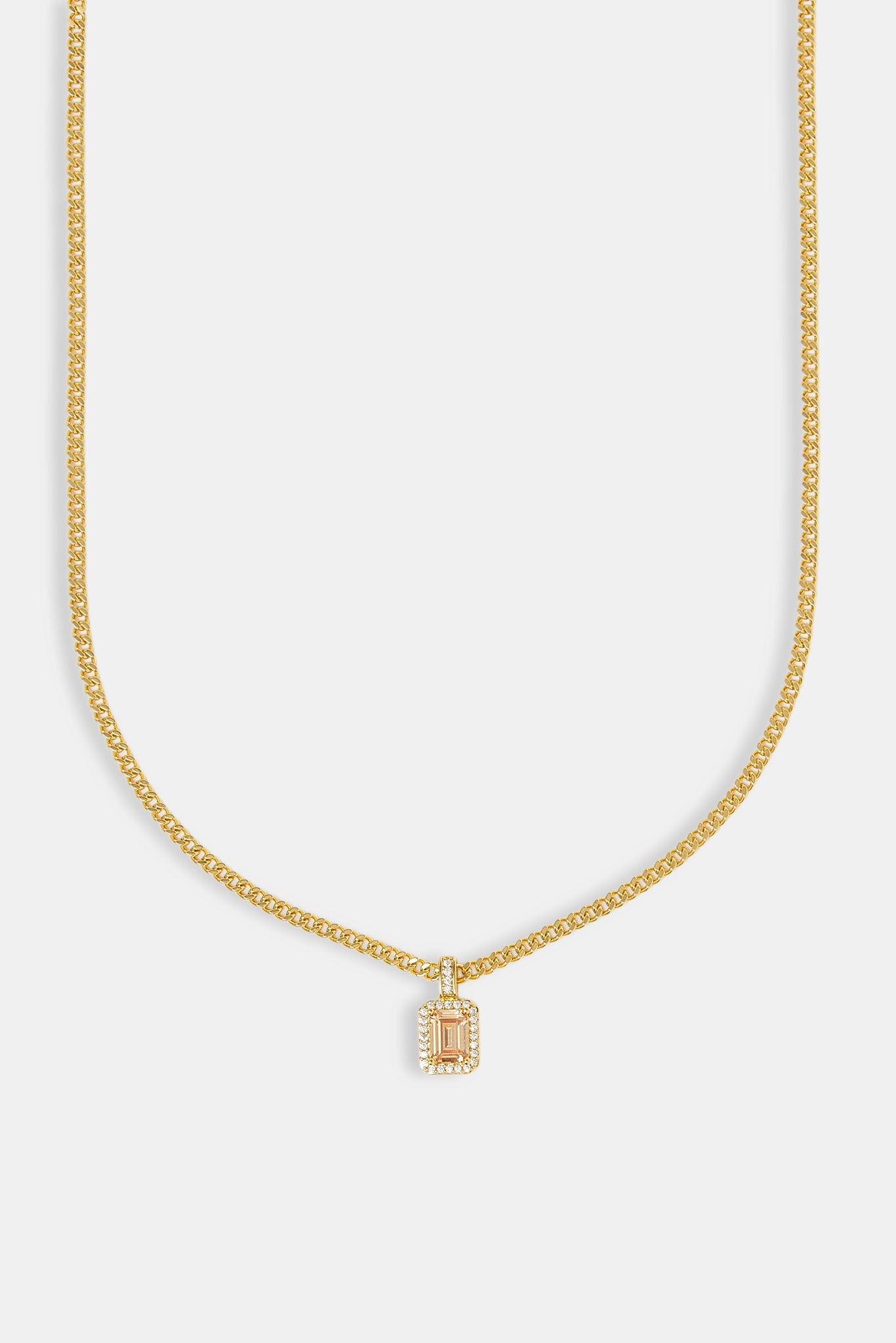 Champagne Gemstone Necklace - 10mm