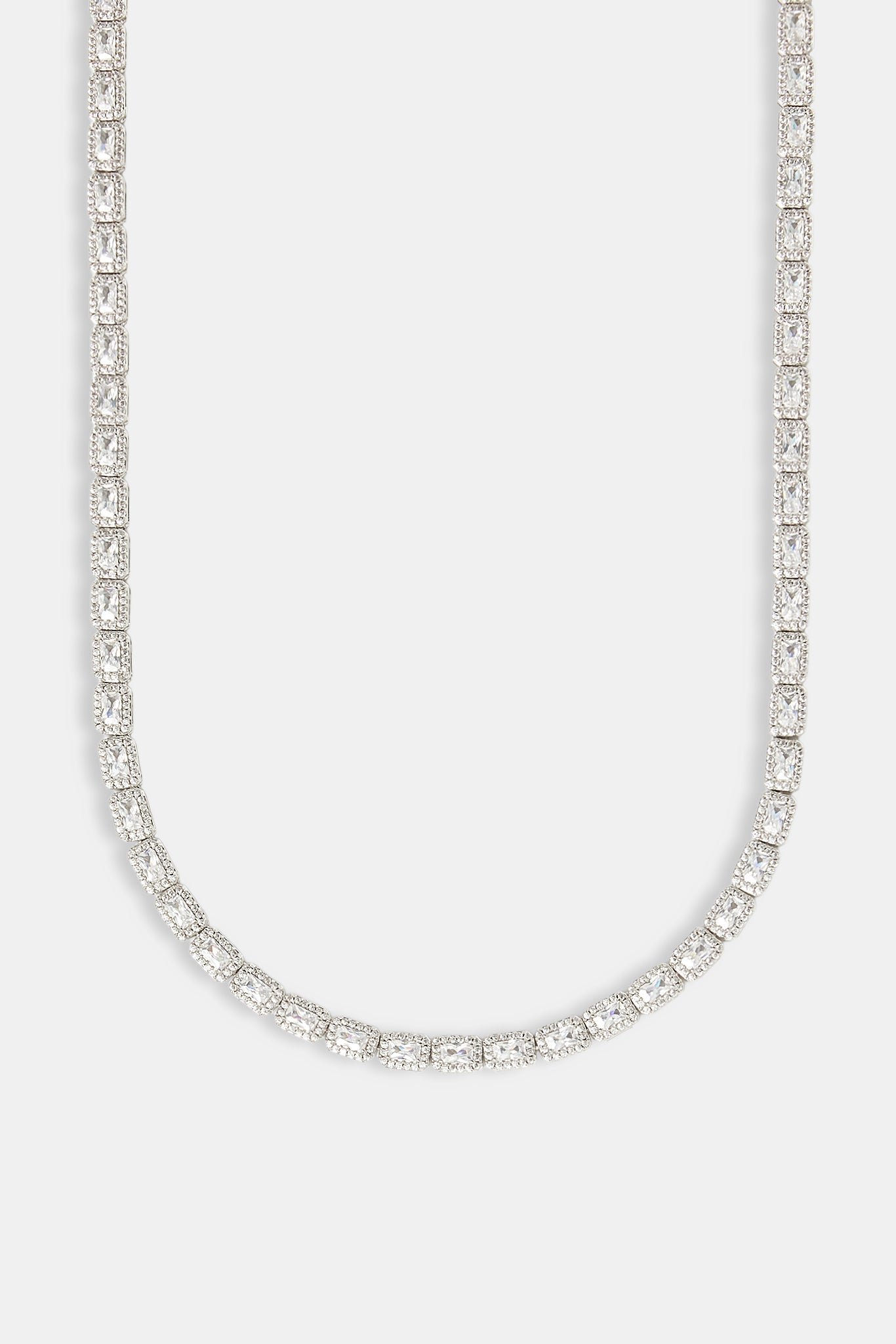 Iced Bezel Cluster Tennis Chain - 6mm