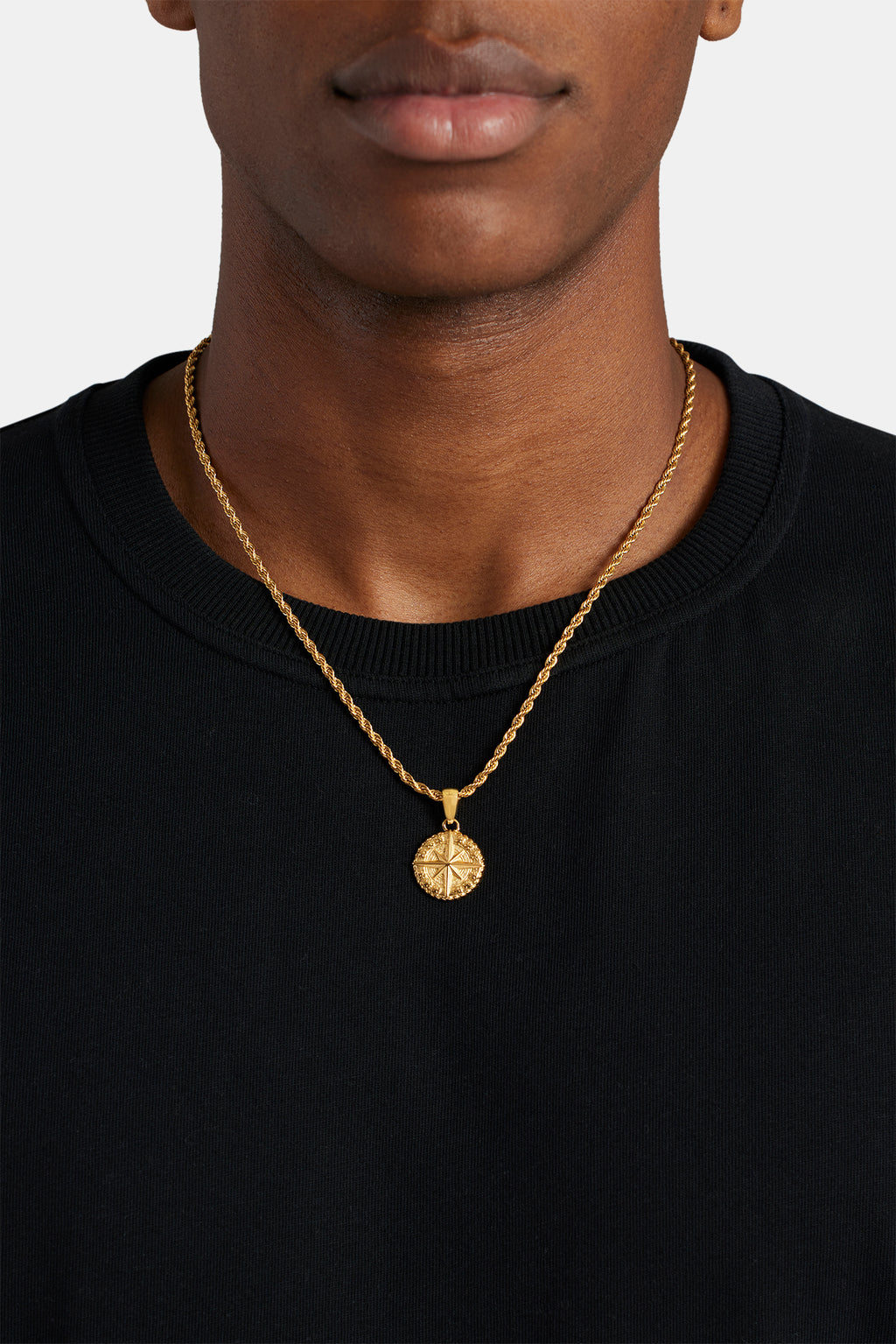 Compass Pendant 20mm Gold – Cernucci US - Main Image