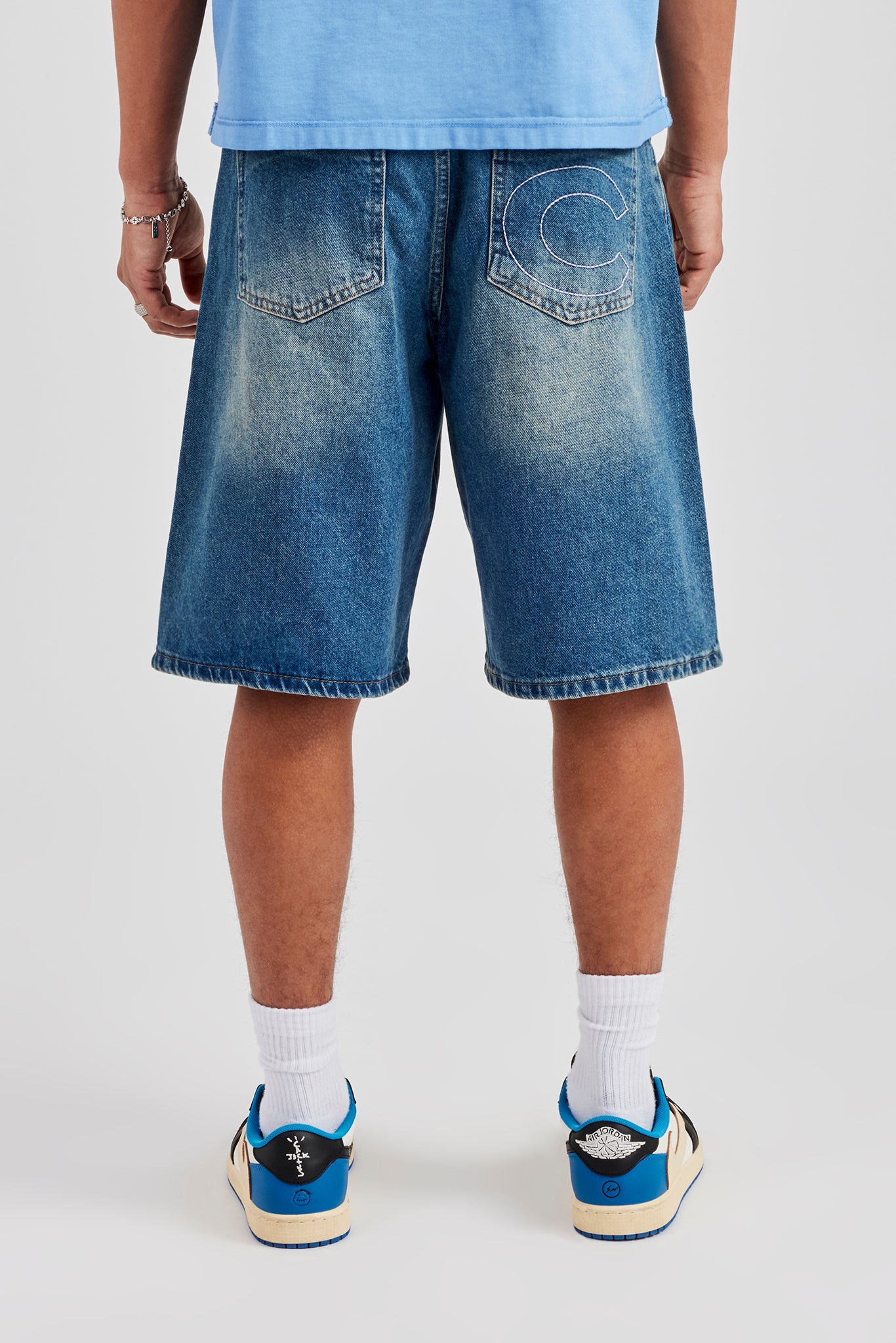 Denim Bermuda Jorts - Antique Wash