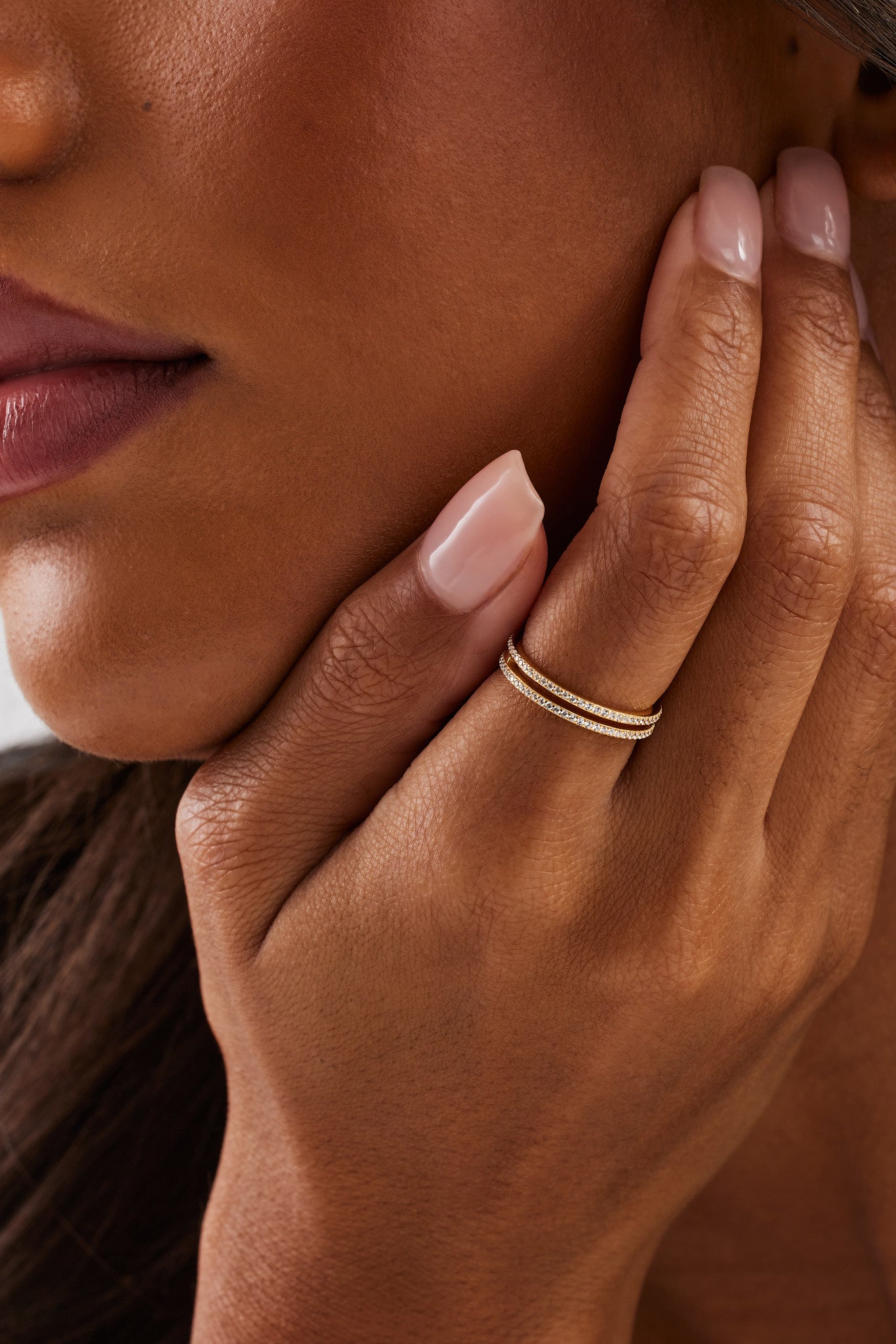 Double Row Micro Tennis Ring - 2.5mm