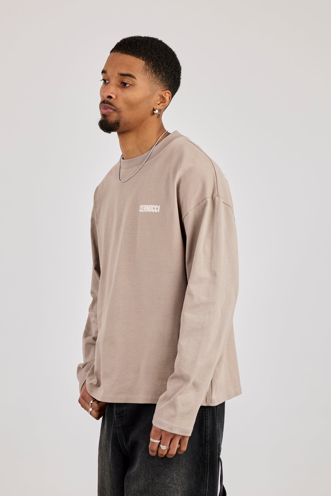 Long Sleeve Rio Diamond Graphic T-Shirt - Stone