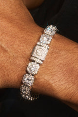 10mm Clustered Tennis Bracelet