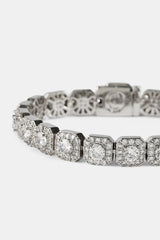 10mm Clustered Tennis Bracelet