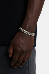Miami Cuban Link Bracelet - 12mm - White