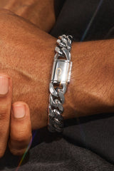 Miami Cuban Bracelet - 12mm - White