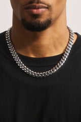 Miami Cuban Link Chain - 12mm - White