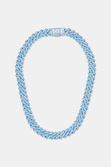 Iced Blue Prong Cuban Chain