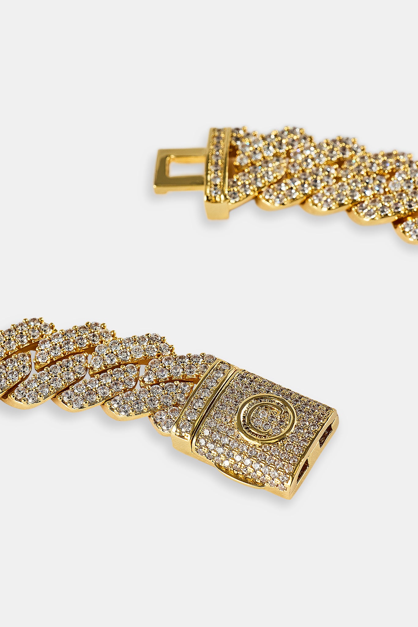 Iced Prong Cuban Chain - 14mm - Gold – Cernucci US