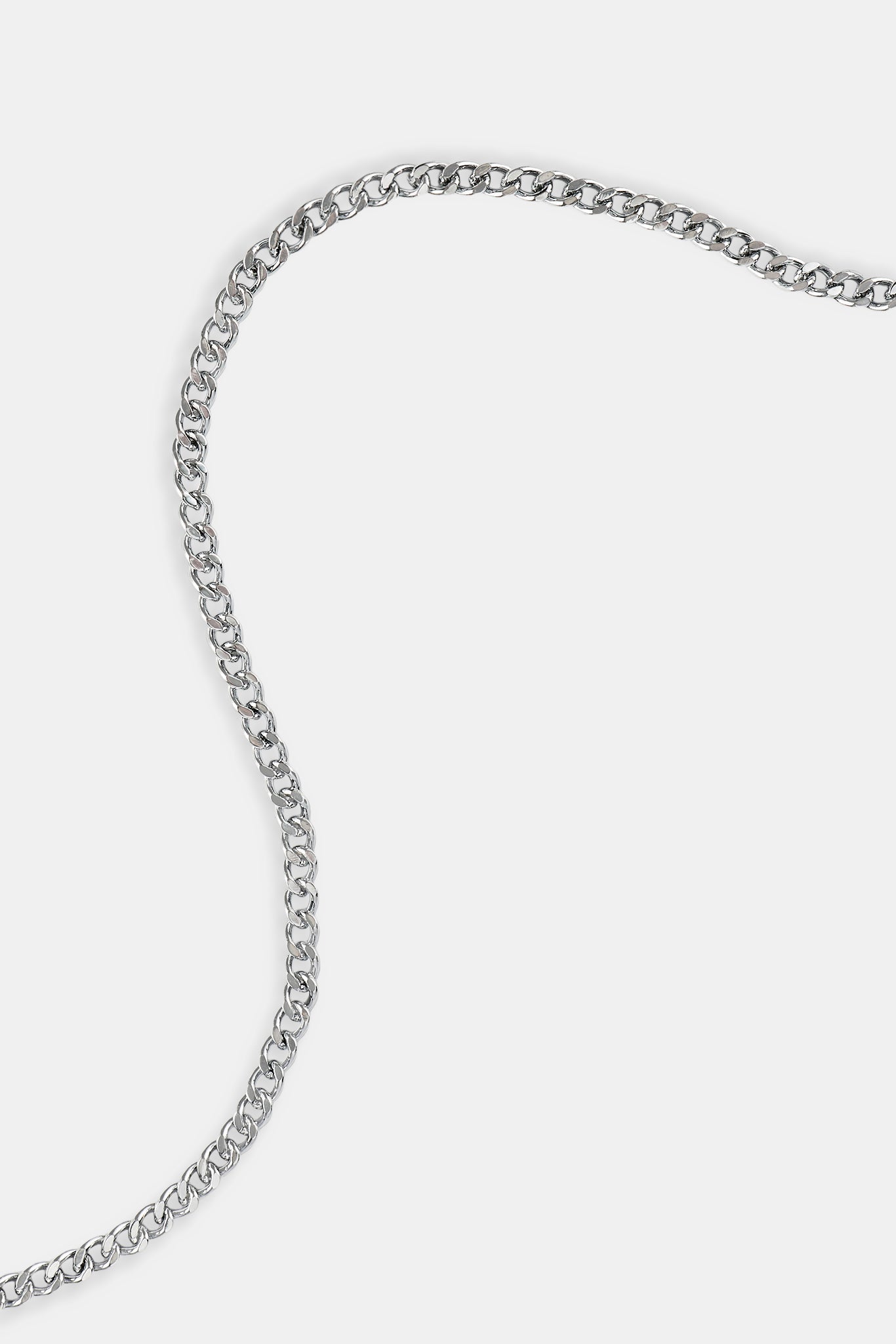 2mm Curb Bracelet - White