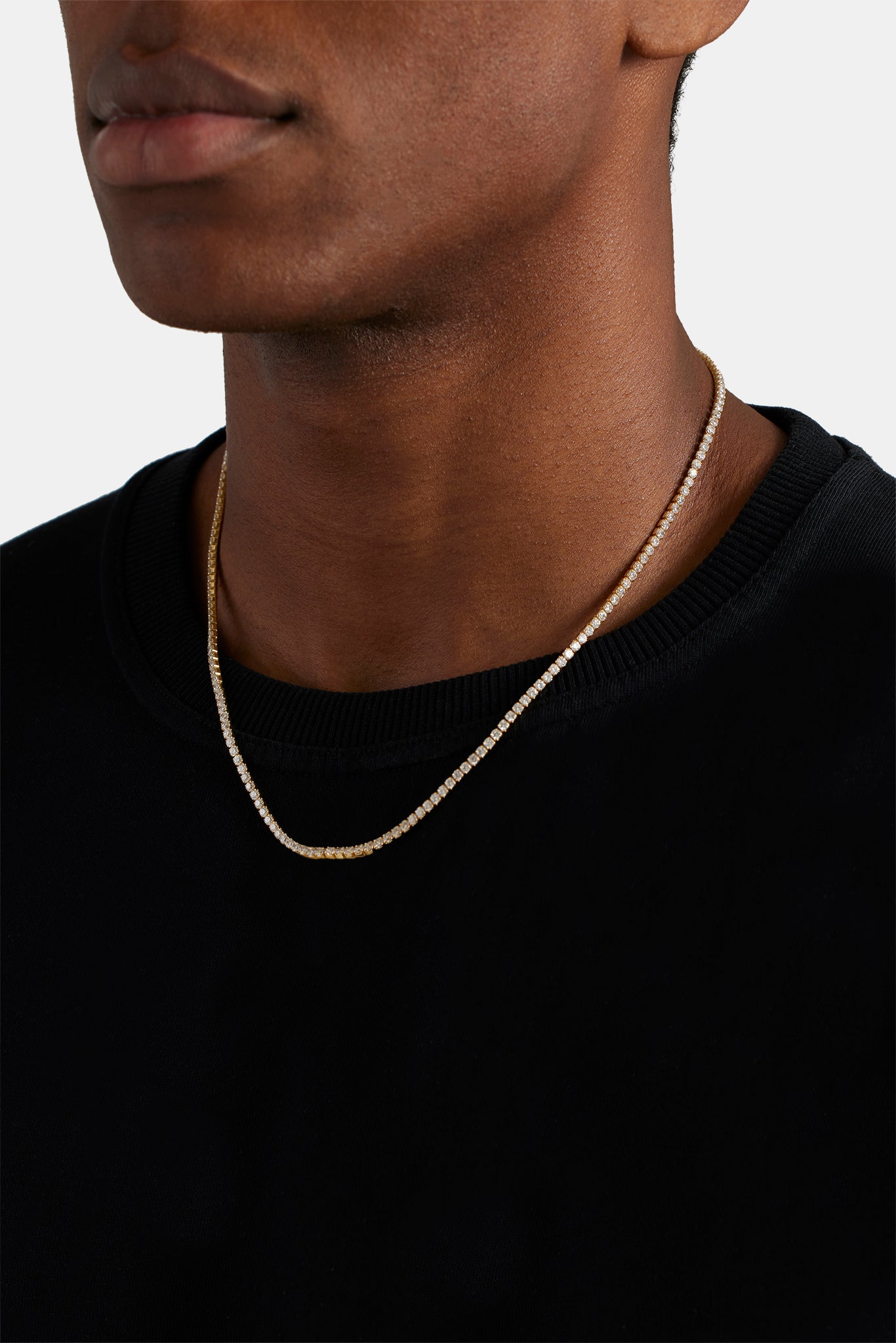Micro Tennis Chain Rapper Chain Gold Plated 2.5mm Micro Tennis Chain | Womens Chains | Shop Cuban ...