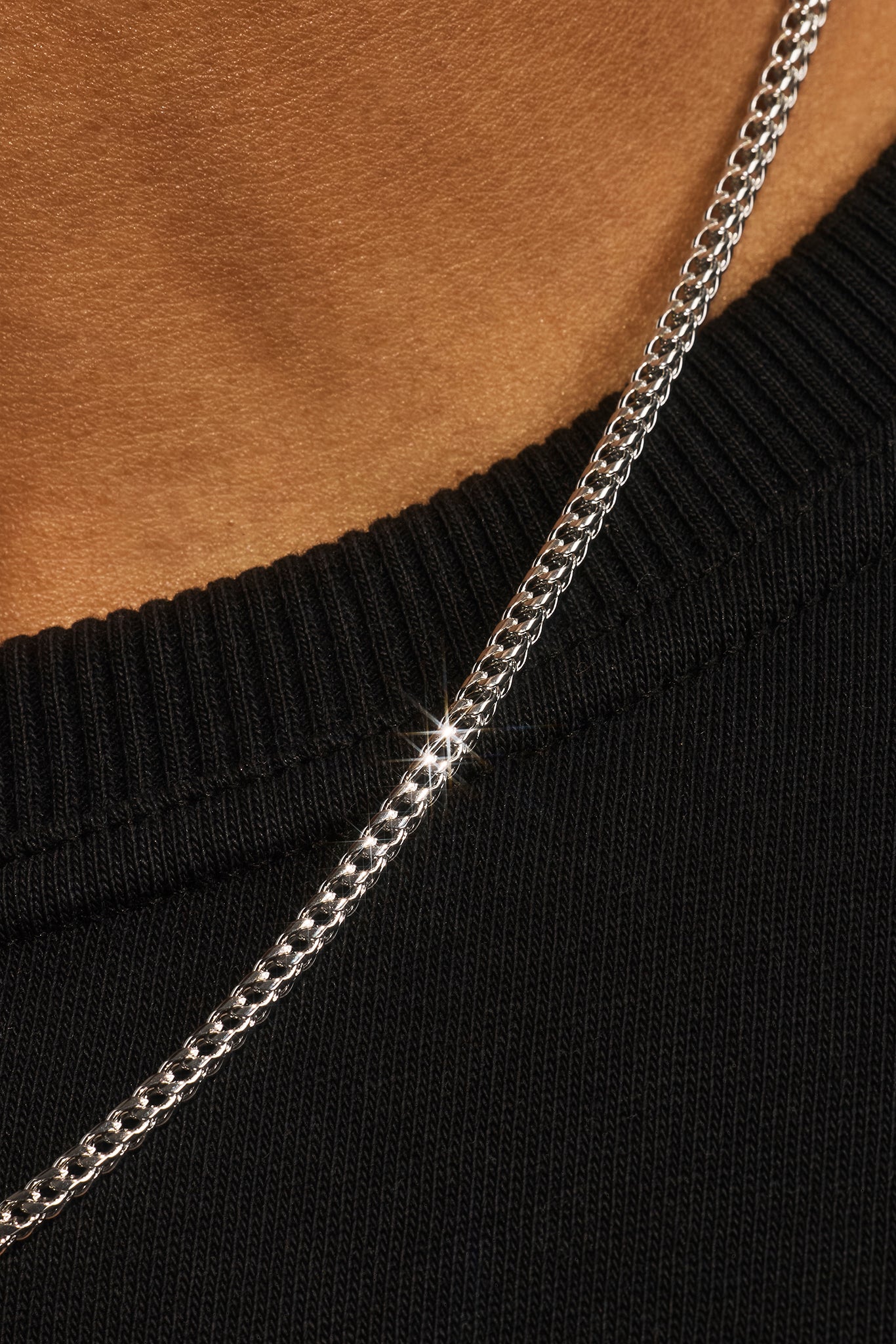 3mm Franco Chain & Bracelet - White