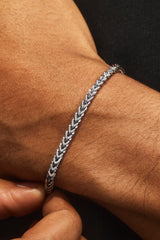 3mm Franco Chain & Bracelet - White