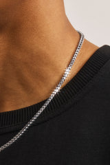3mm Franco Chain & Bracelet - White