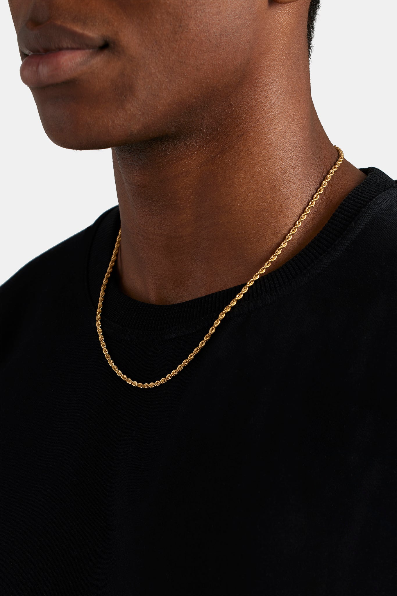 3m Rope Chain 3mm Rope Chain - Gold – Cernucci US