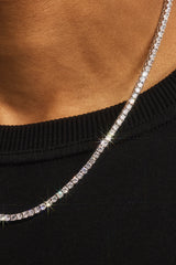 3mm Tennis Chain & Bracelet - White