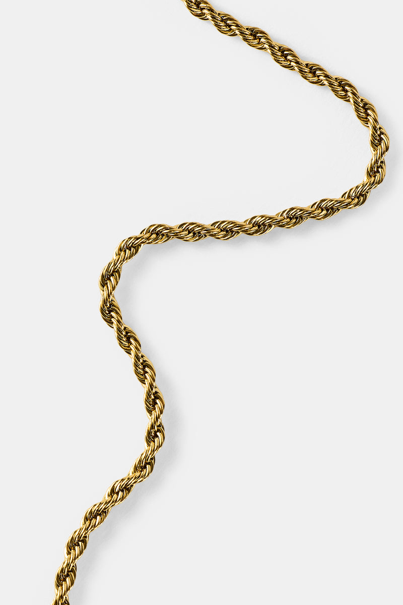 3mm Rope Chain - Gold – Cernucci US