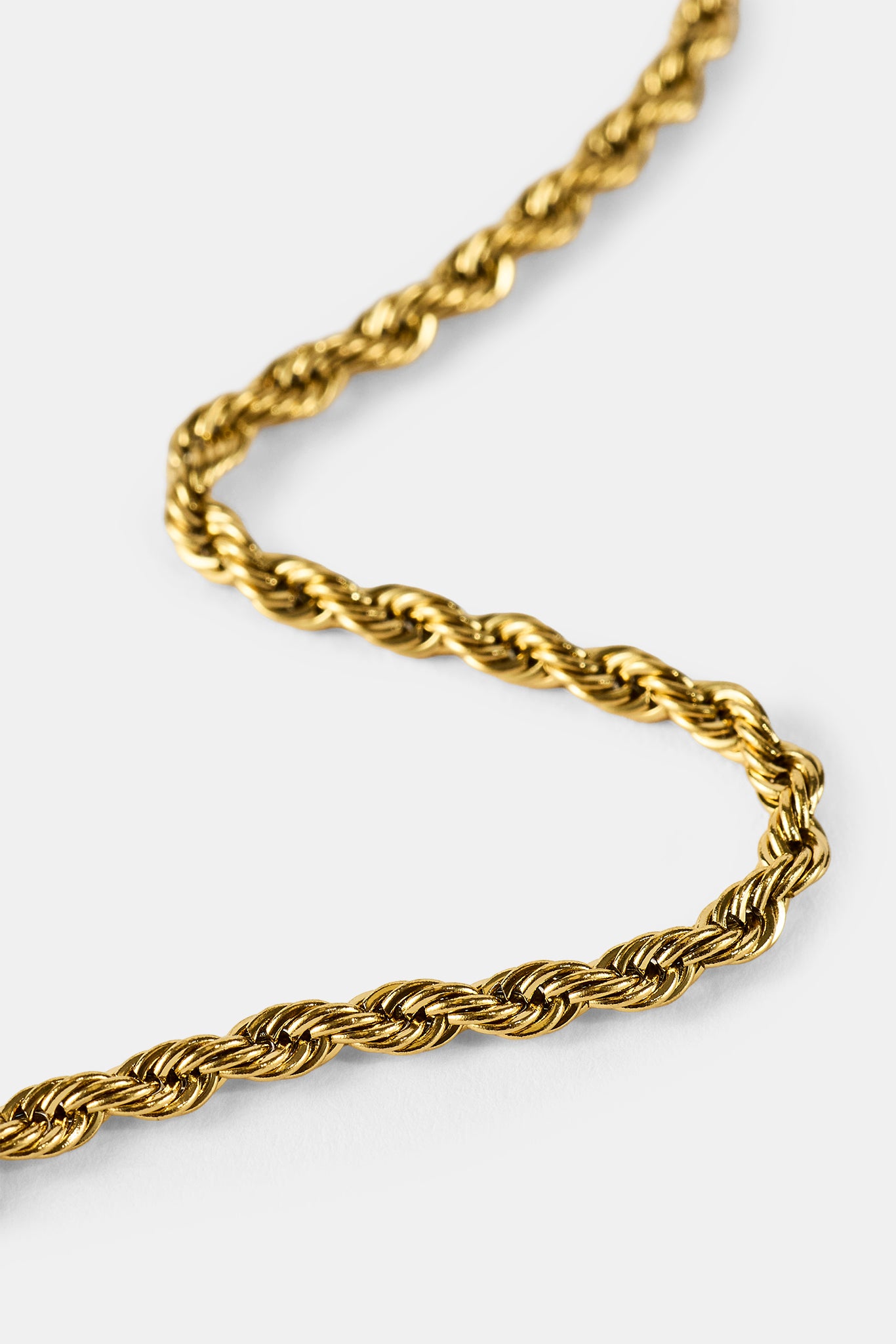 3m Rope Chain 3mm Rope Chain - Gold – Cernucci US