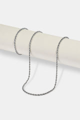 Rope Bracelet & Chain - 3mm - White