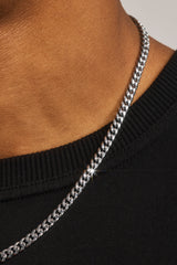 5mm Miami Cuban Chain & Bracelet - White