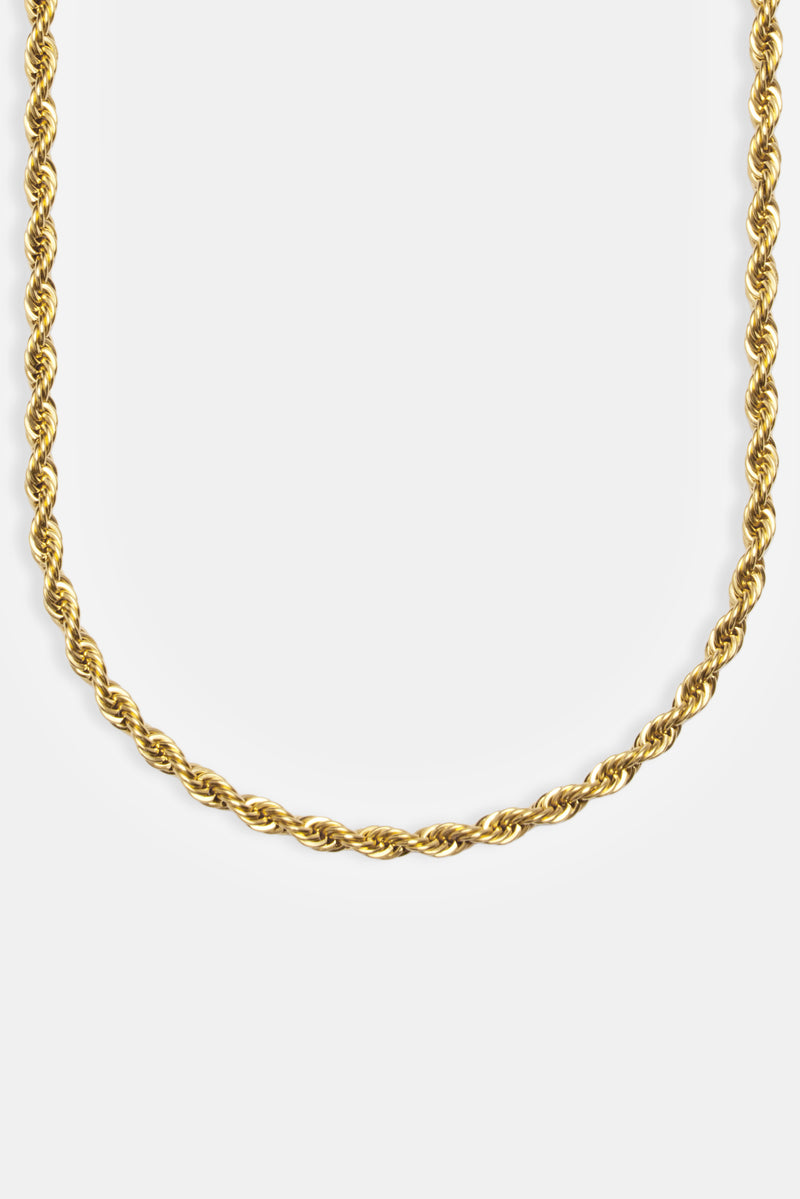 5mm Rope Chain - Gold