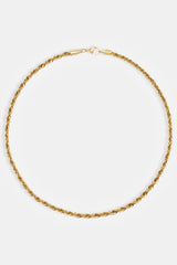 5mm Rope Chain - Gold