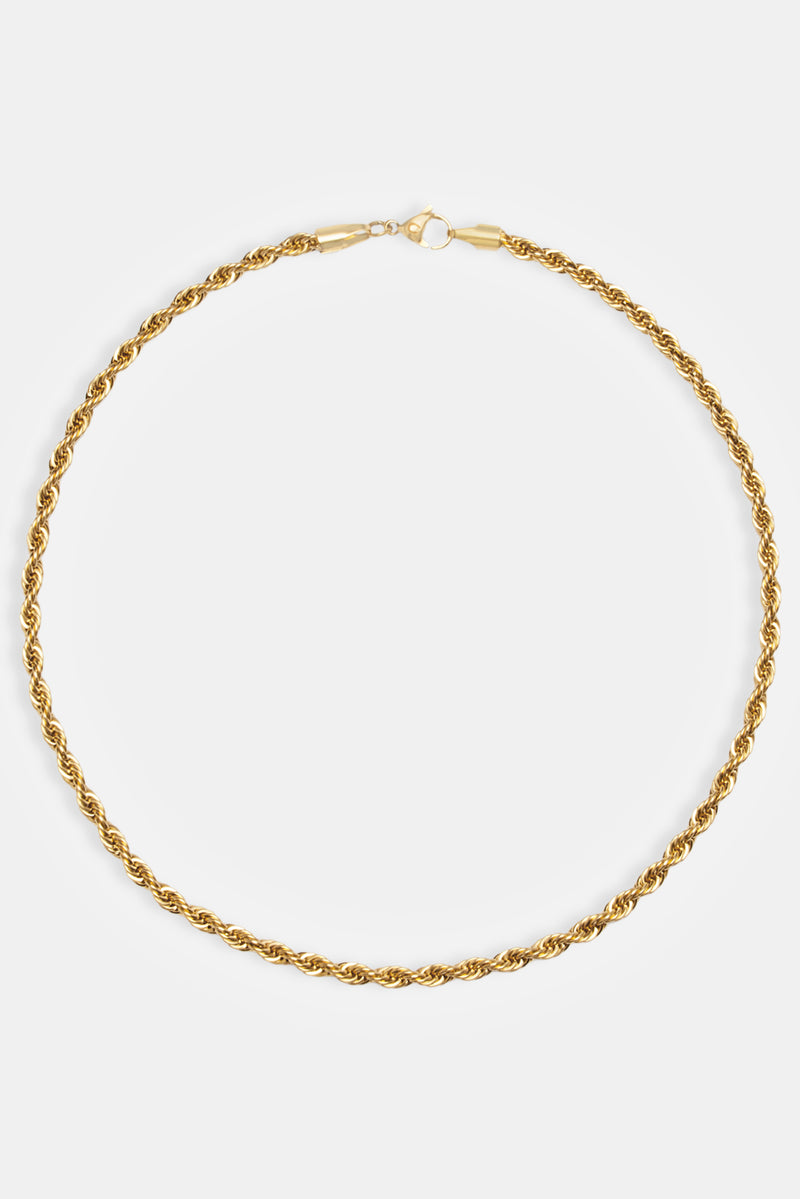 5mm Rope Chain - Gold