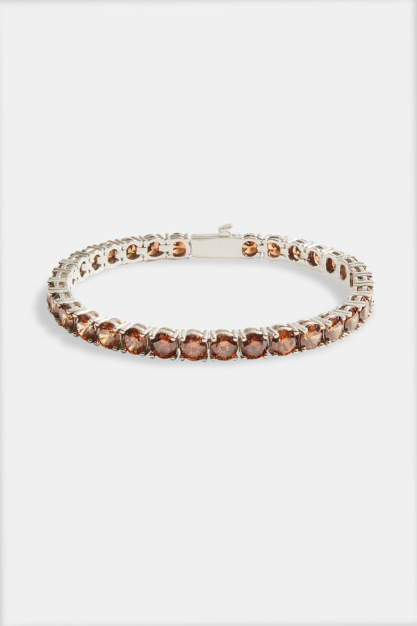 5mm Tennis Bracelet - Coffee