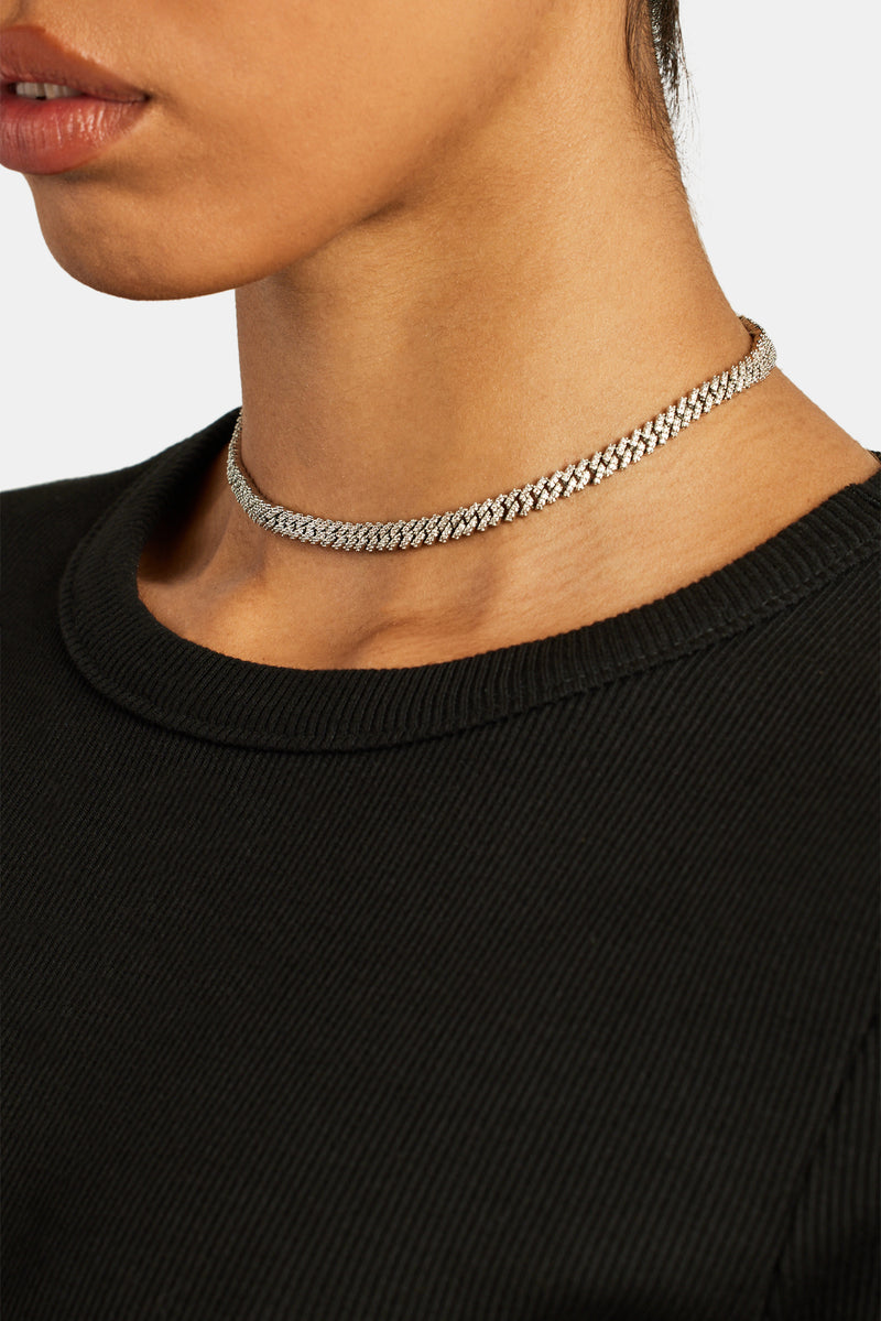 5mm Iced Prong Chain Choker