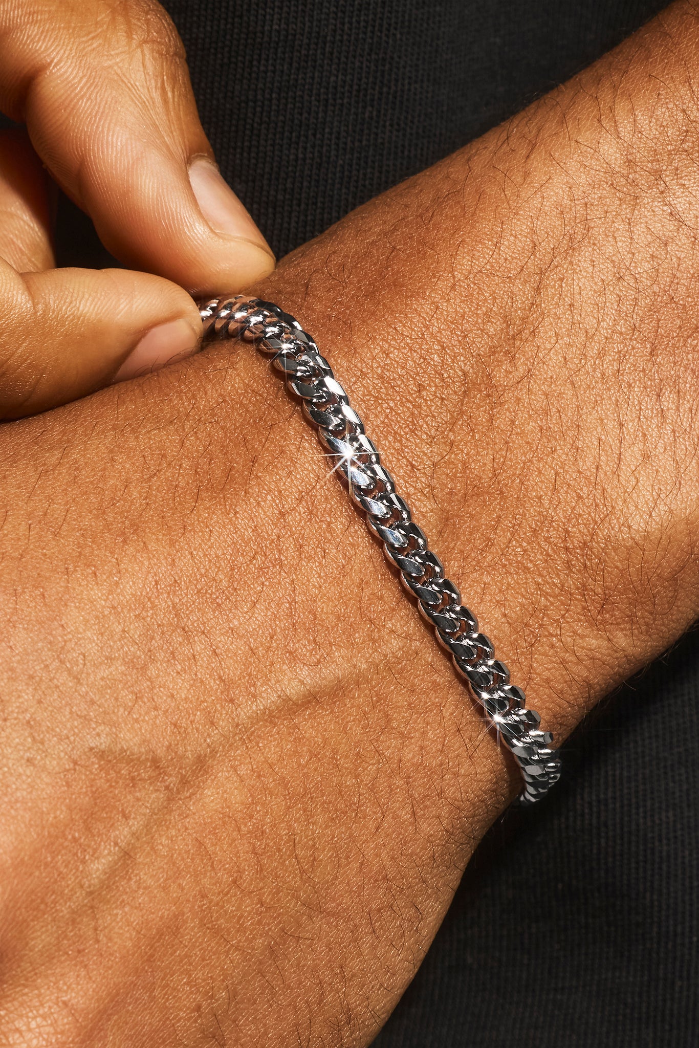 Miami Cuban Bracelet - 5mm - White