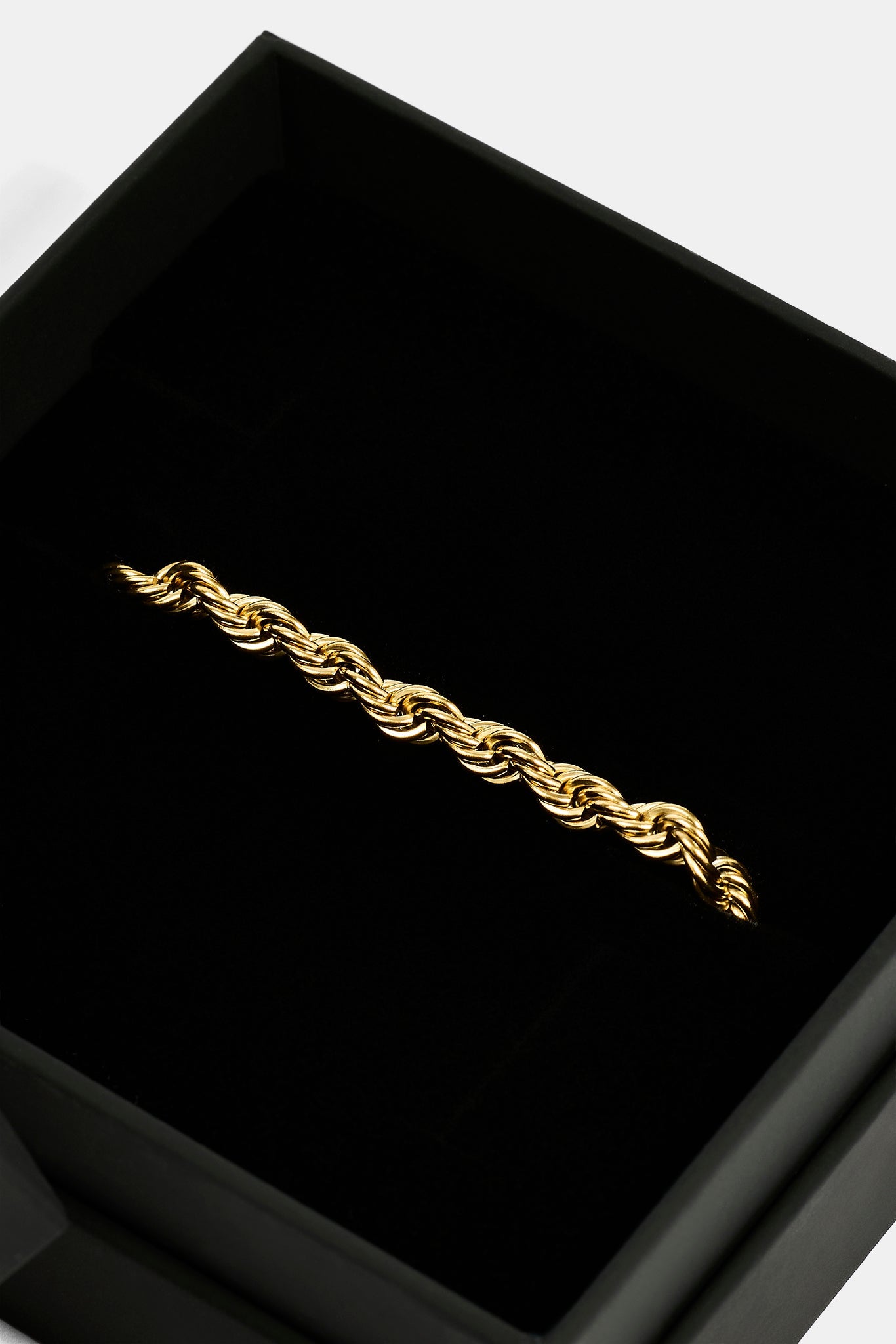 Gold Plated 5mm Rope Bracelet & Medium Premium Gift Box