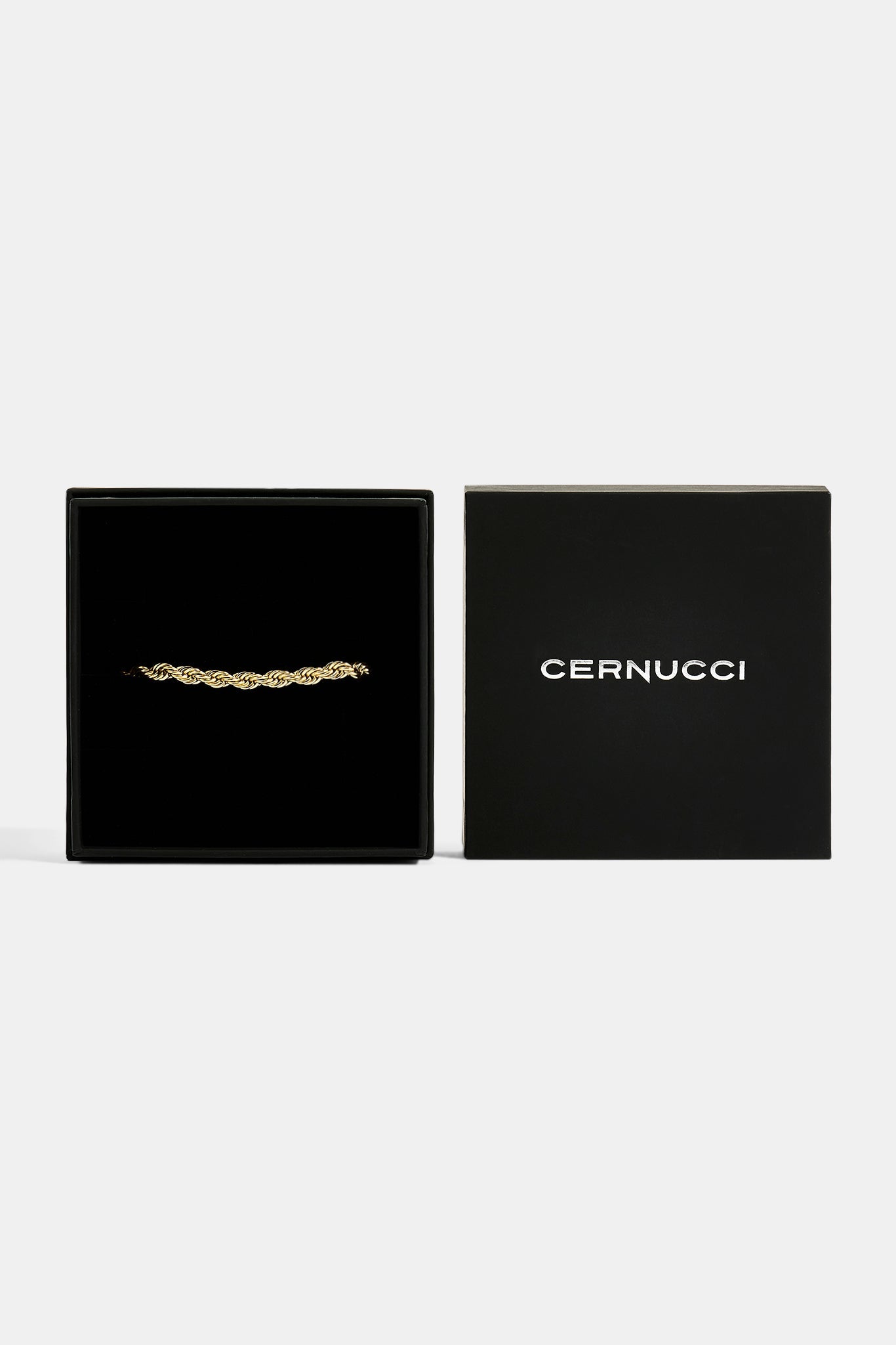 Gold Plated 5mm Rope Bracelet & Medium Premium Gift Box