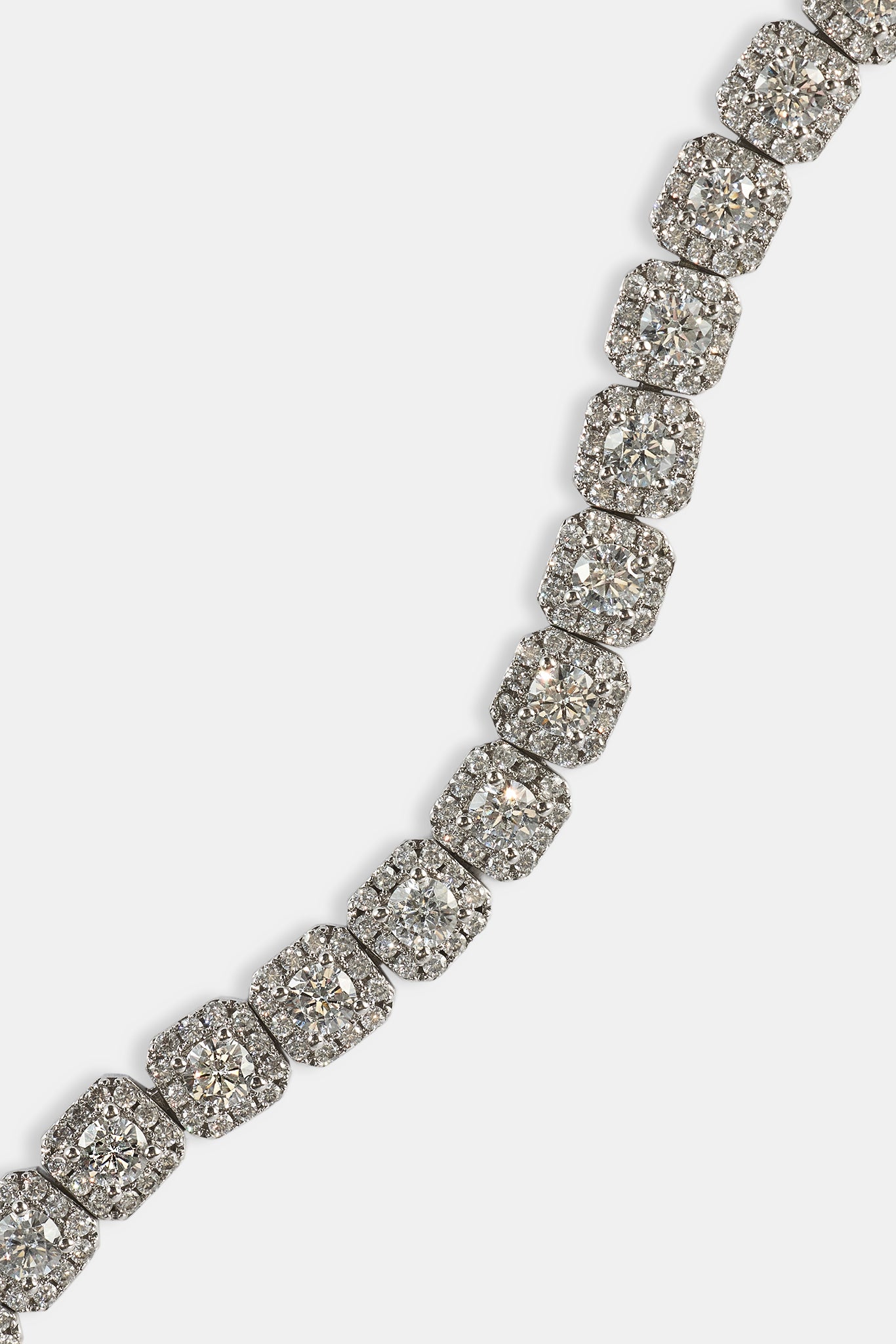 Clustered Tennis Bracelet - 7mm - White – Cernucci US