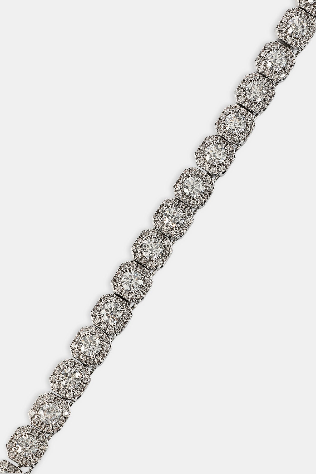 Clustered Tennis Chain - 7mm - White – Cernucci US