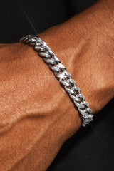 Miami Cuban Bracelet - 8mm - White