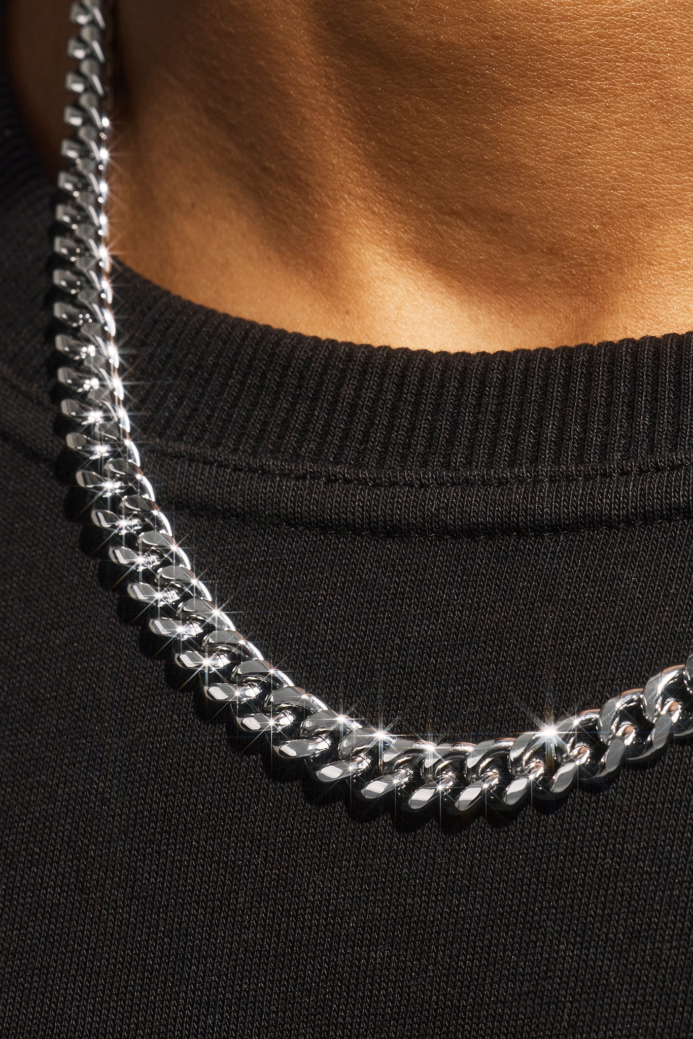 8mm Miami Cuban Chain & Bracelet - White