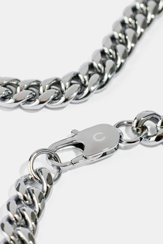 Miami Cuban Chain - 8mm - White – Cernucci US Miami Cuban Chain - 8mm - White – Cernucci US