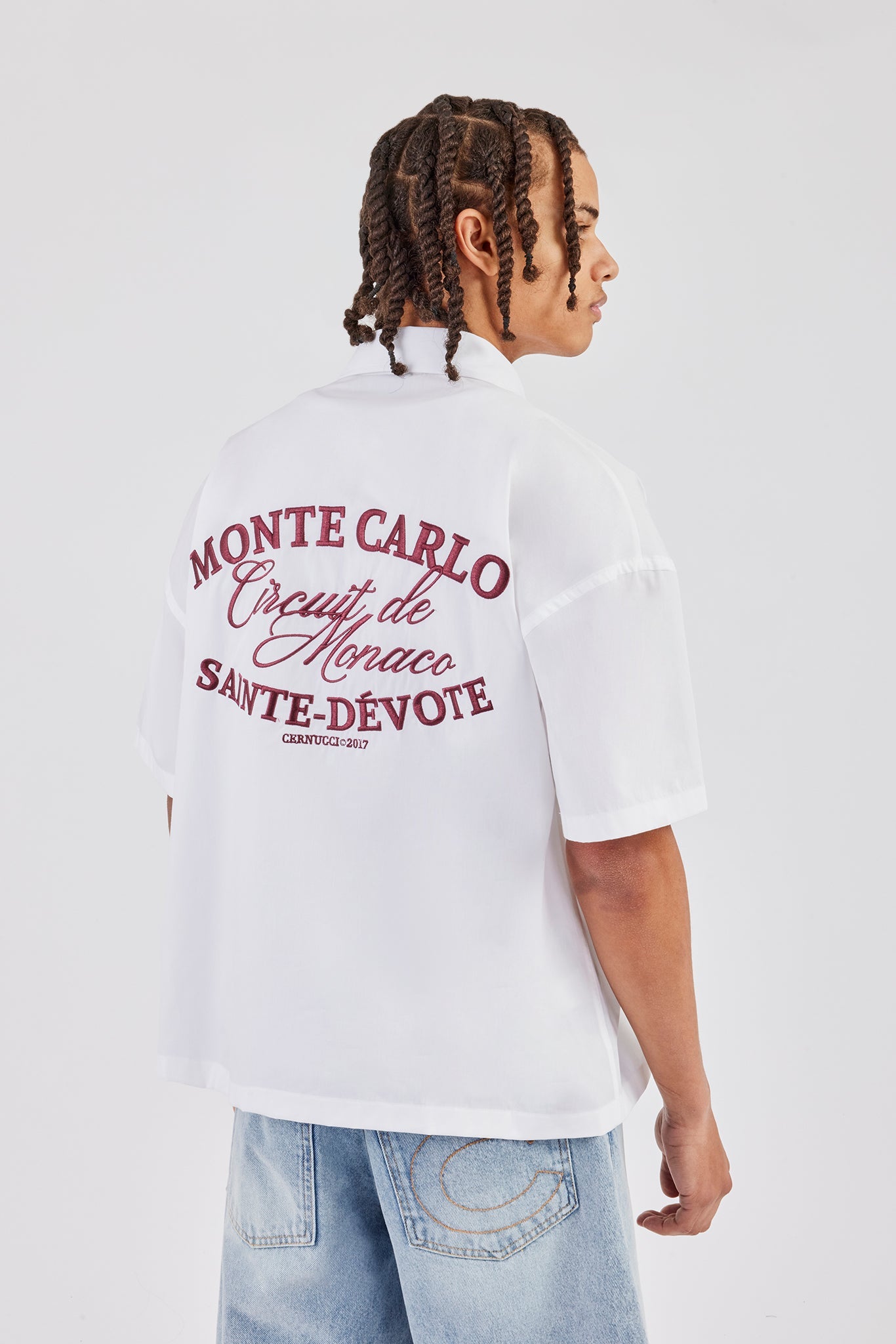 Monte Carlo Embroidered Shirt - White