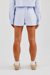 Striped Tab Short - Blue