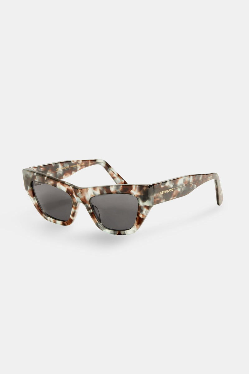 Angled Square Acetate Sunglasses - Tort