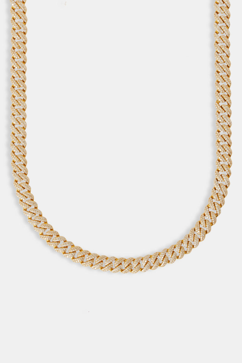 8mm Moissanite Vermeil Cuban Chain