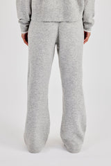 Knitted Jogger With Contrast Tipping - Grey