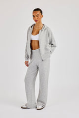 Knitted Jogger With Contrast Tipping - Grey
