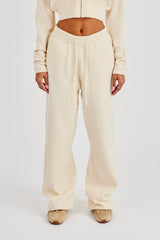 Structured Knit Jogger - Cream