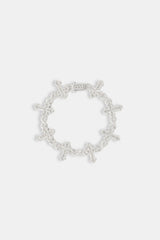 Iced Cross Baguette Bracelet - 20mm