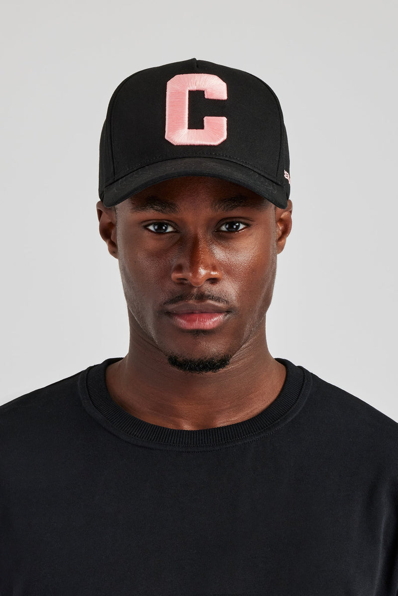 C Pink Embroidered Hat