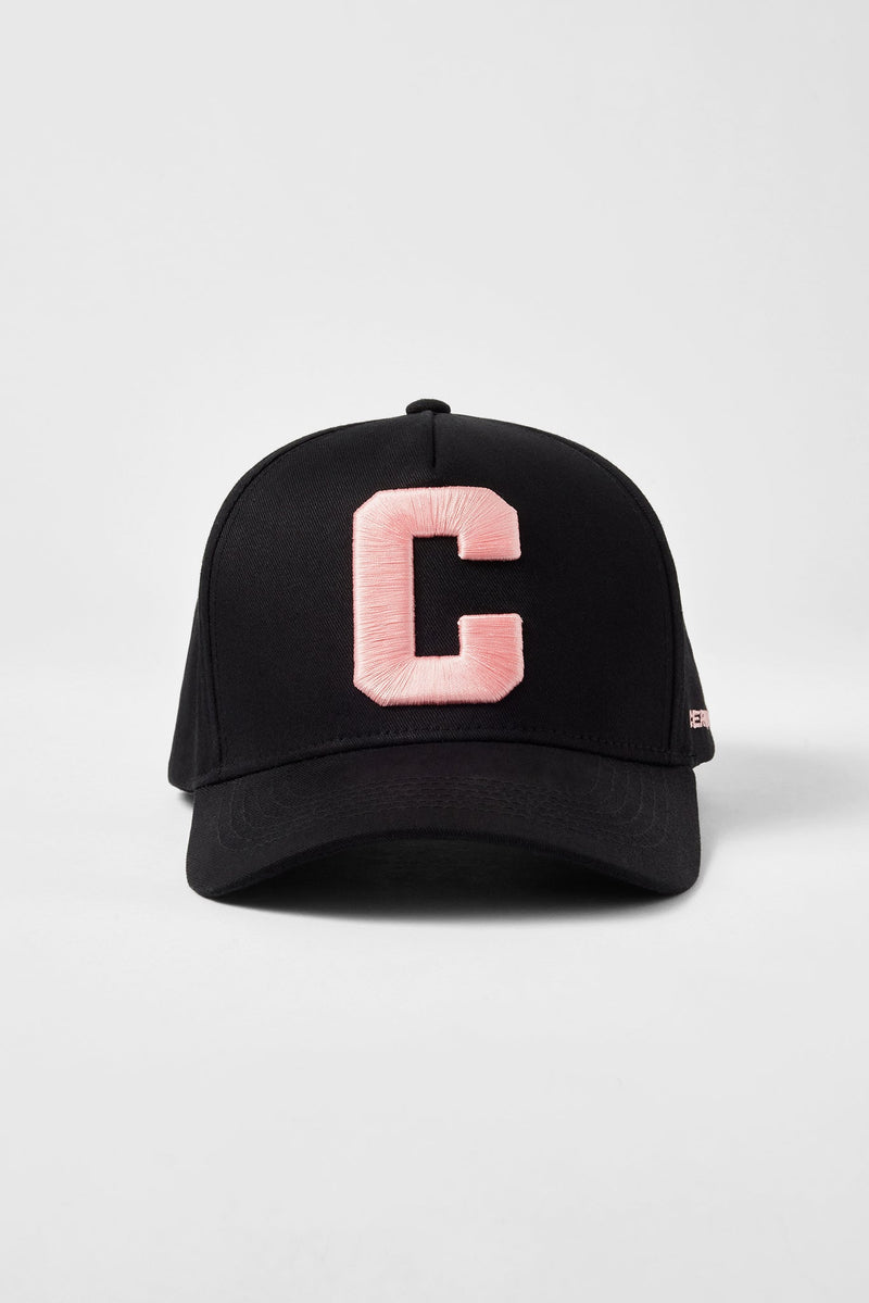 C Pink Embroidered Hat