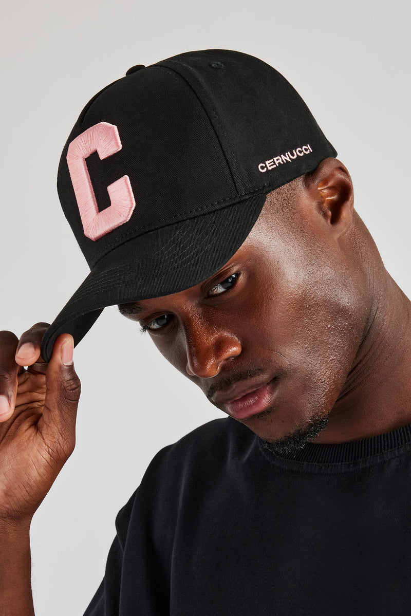 C Pink Embroidered Hat